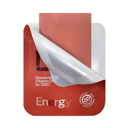 DISO - Energy with Strawberry - 30 Dissolvable Strips | One Life Health