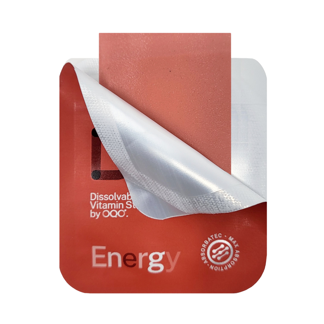 DISO - Energy with Strawberry - 30 Dissolvable Strips | One Life Health