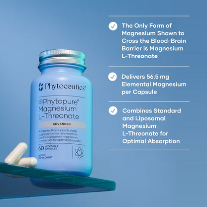 PHYTOCEUTICS - Phytopure® Magnesium L-Threonate Advanced - 60 Veg Capsules