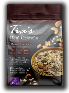 TIA'S MUESLI - Raw Bircher Granola - 1kg