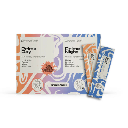 PRIMESELF - Prime Day & Night Trial Pack - 6 × Day Sachets + 6 × Night Sachets