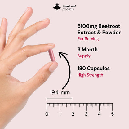 NEW LEAF - Beetroot + Black Pepper - 180 Capsules