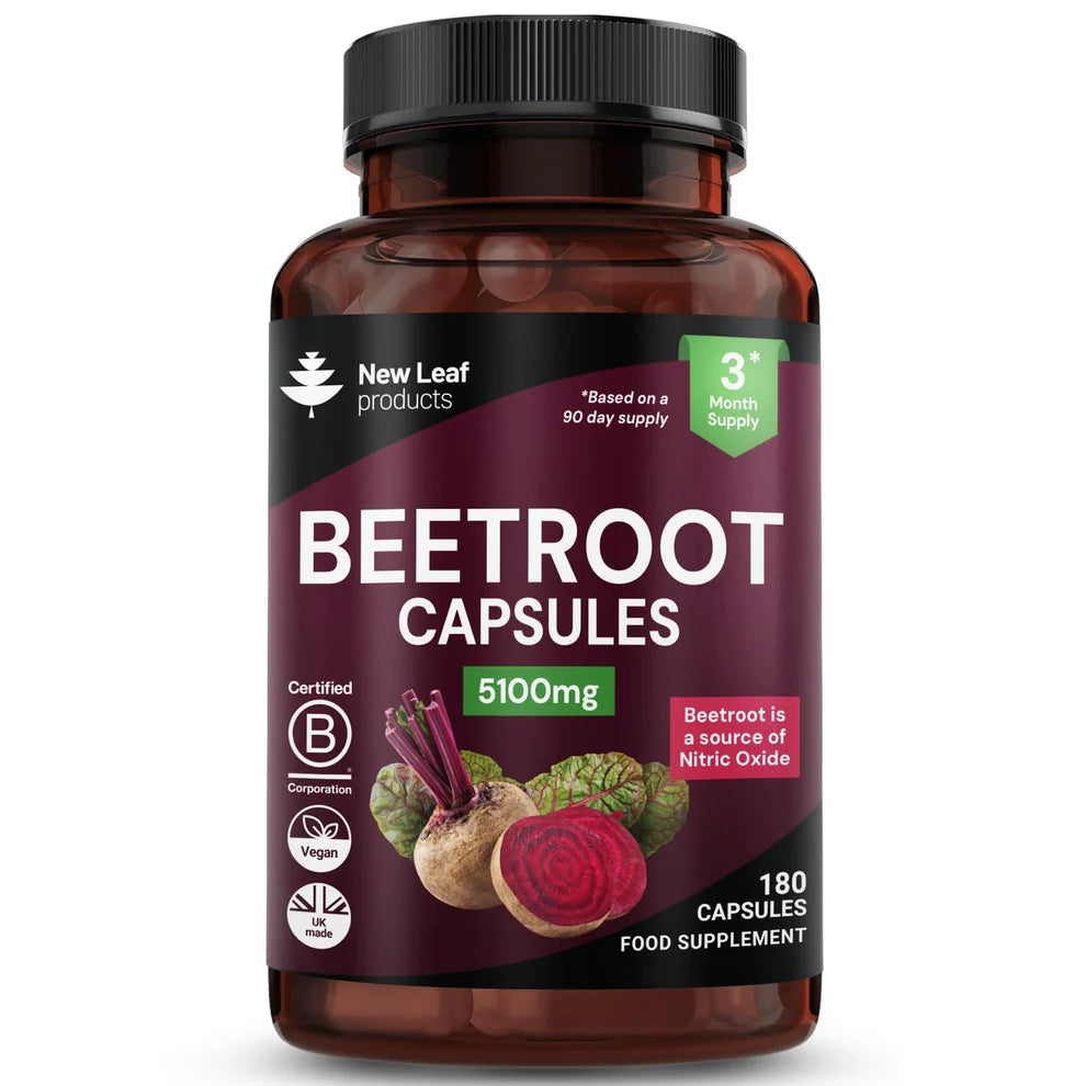 NEW LEAF - Beetroot + Black Pepper - 180 Capsules