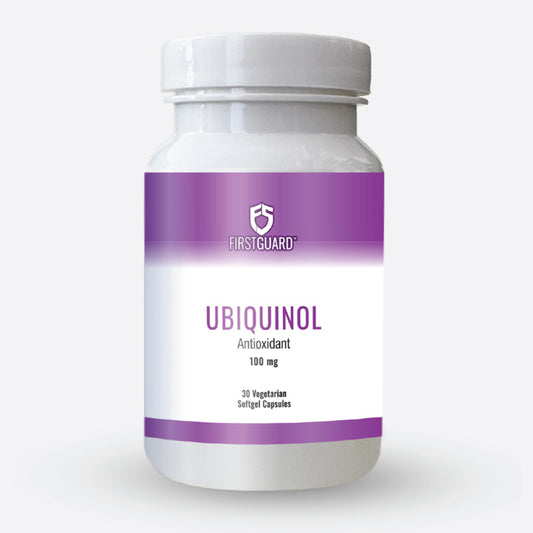 FIRST GUARD - Ubiquinol Antioxidant 100mg - 30 Vegetarian Softgels | One Life Health