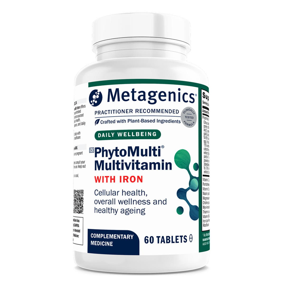 METAGENICS - PhytoMulti with Iron - 60 Tablets | One Life Health