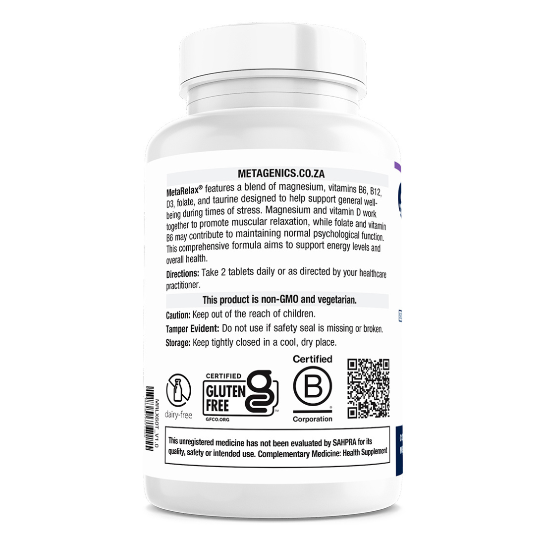 METAGENICS - MetaRelax - 60 Tablets | One Life Health