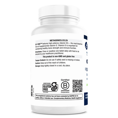 METAGENICS - Vitamin D3 1000™ - 120 Tablets | One Life Health