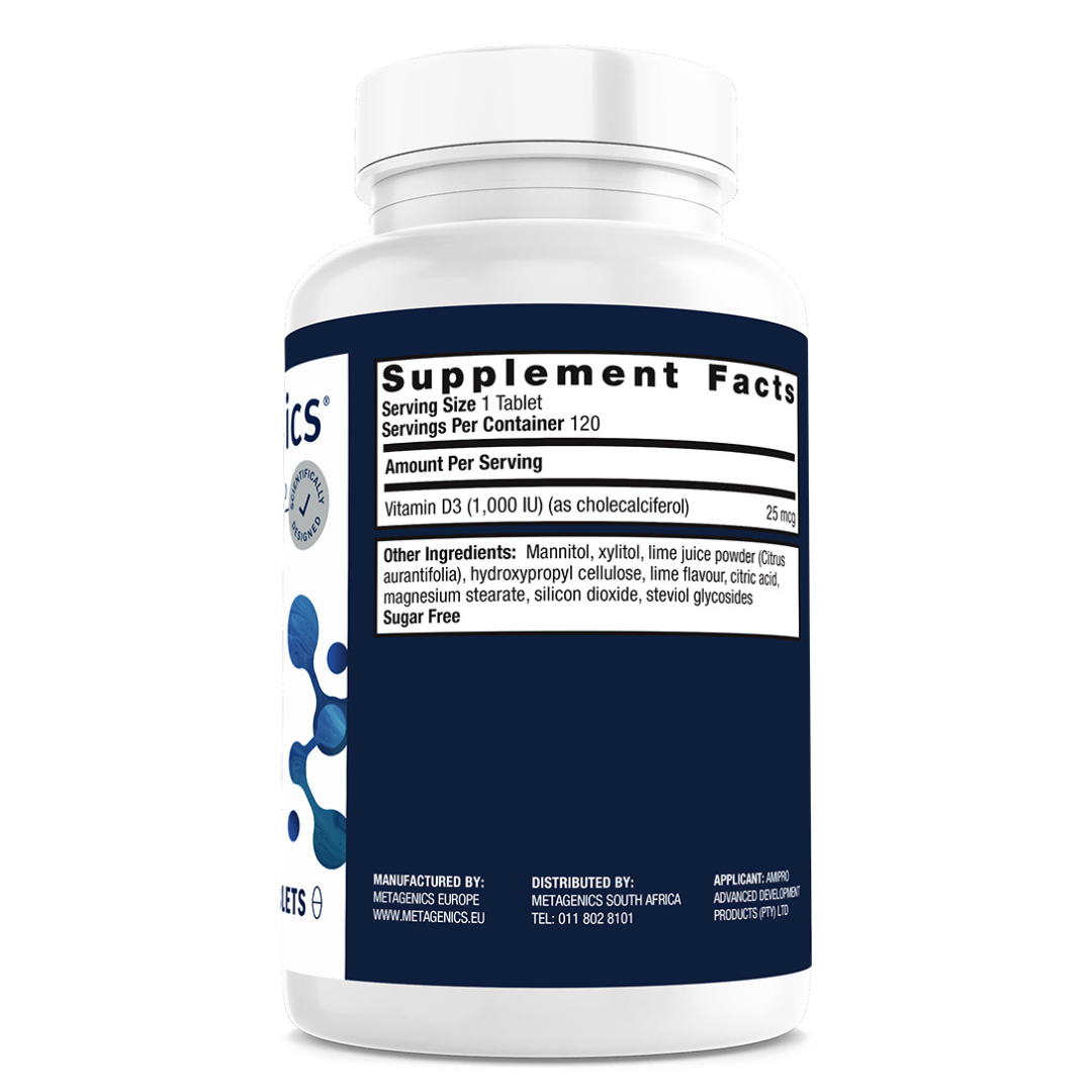 METAGENICS - Vitamin D3 1000™ - 120 Tablets | One Life Health