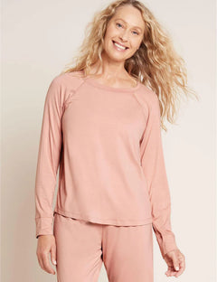 BOODY - Ladies Dusty Pink Goodnight Raglan Sleep Top - L