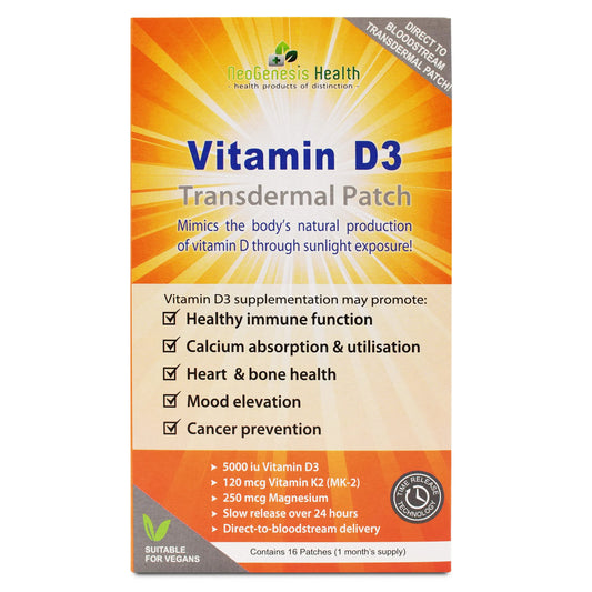 NEOGENESIS HEALTH - Vitamin D3 Transdermal Patches - 16 Patches | One Life Health
