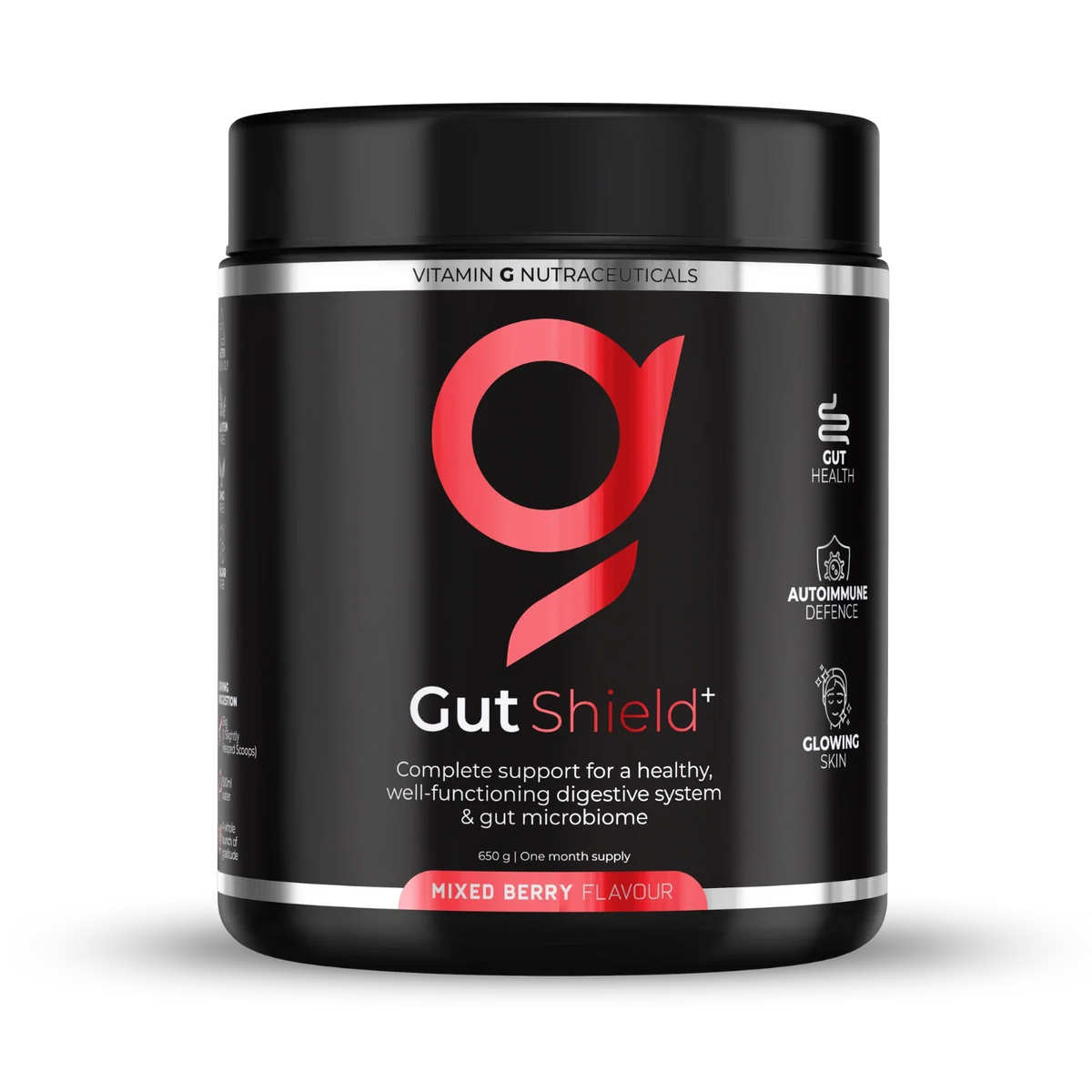 VITAMIN G NUTRACEUTICALS - GutShield+ Mixed Berry - 650g | One Life Health