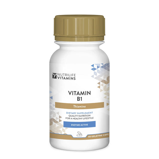 NUTRILIFE - Vitamin B1 Thiamine 60 Capsules | One Life Health