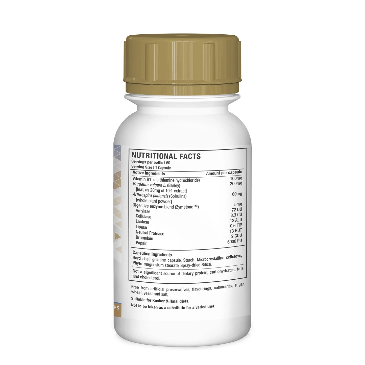NUTRILIFE - Vitamin B1 Thiamine 60 Capsules | One Life Health