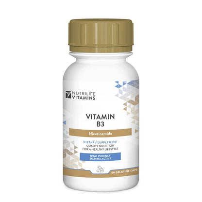 NUTRILIFE - Vitamin B3 Nicotinamide 60 Capsules | One Life Health