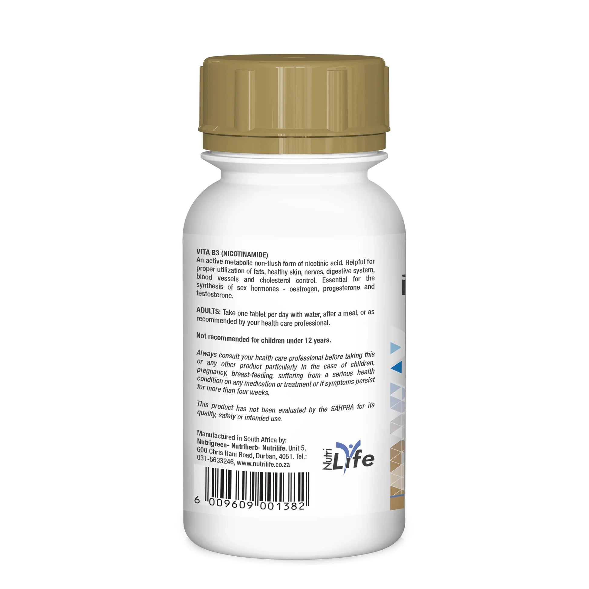 NUTRILIFE - Vitamin B3 Nicotinamide 100mg - 60 Capsules | One Life Health
