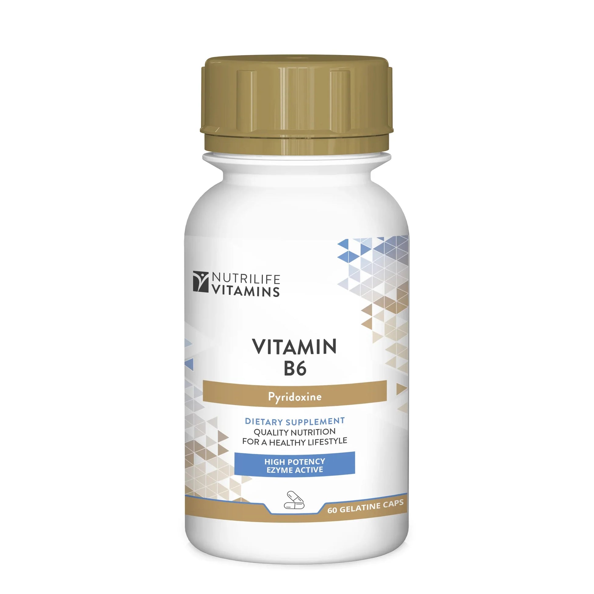 NUTRILIFE - Vitamin B6 Pyridoxine - 60 Capsules | One Life Health