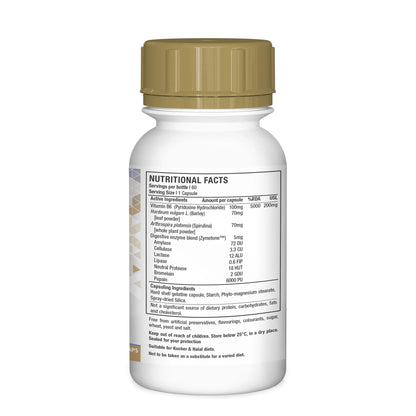 NUTRILIFE - Vitamin B6 Pyridoxine - 60 Capsules | One Life Health