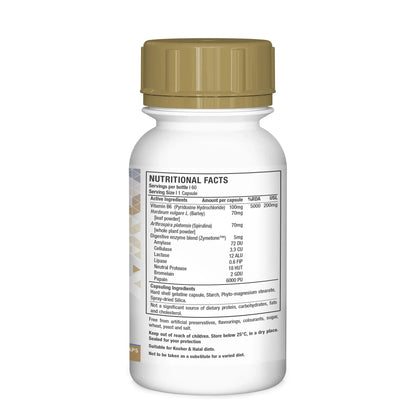 NUTRILIFE - Vitamin B6 Pyridoxine - 60 Capsules | One Life Health