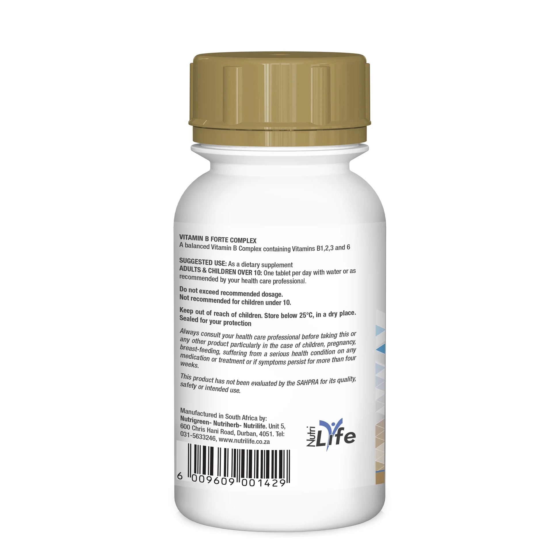 NUTRILIFE - Vitamin B Forte Complex 100 Tablets | One Life Health