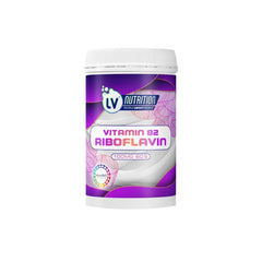 LV NUTRITION - Vitamin B2 Riboflavin 100mg - 60 Capsules