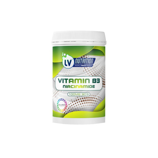 LV NUTRITION - Vitamin B3 Niacinamide 100mg - 90 Capsules | One Life Health