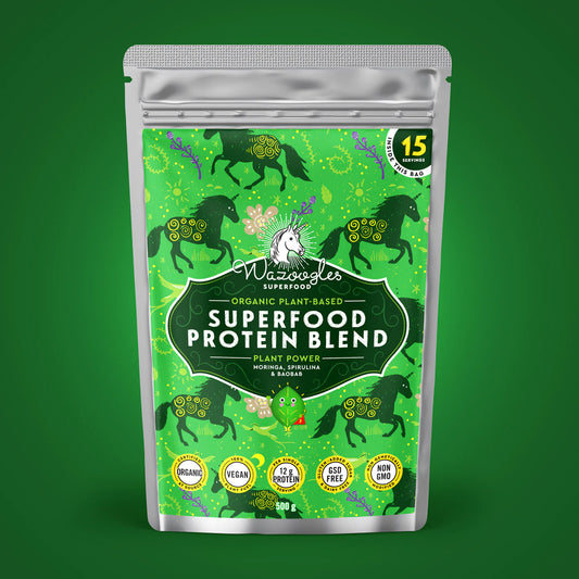 WAZOOGLES SUPERFOODS - Protein Blend - Plant Power - 500g | One Life Health