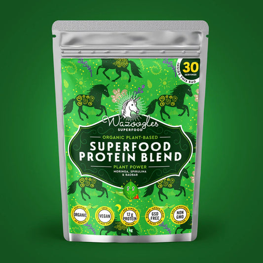 WAZOOGLES SUPERFOODS - Protein Blend - Plant Power - 1kg | One Life Health