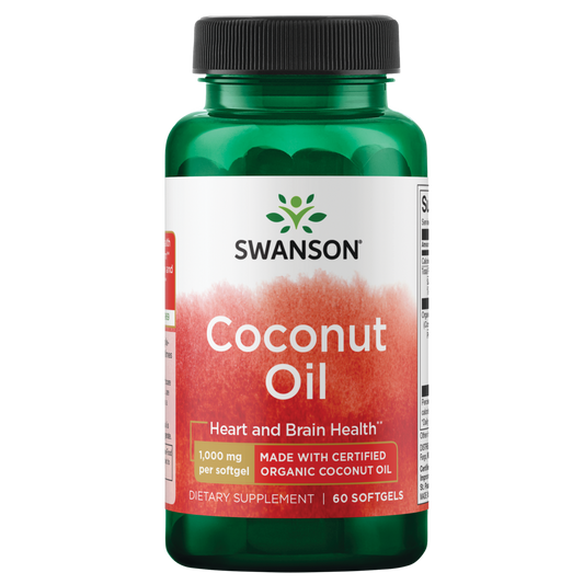 SWANSON - Coconut Oil 1000 mg - 60 Softgels | One Life Health