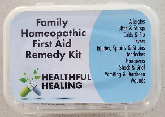 HEALTHFUL HEALING - Family Homeopathic First Aid Remedy Kit | One Life Health