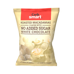 CARBSMART - White Chocolate Coated Macadamias  – 80g
