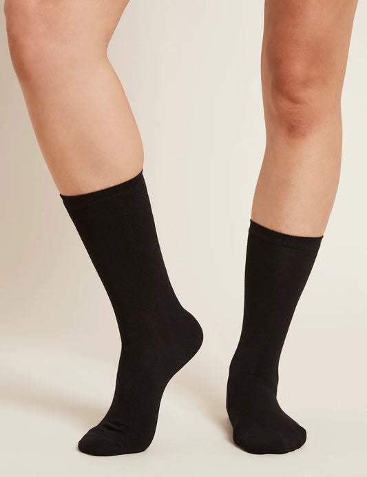 BOODY - Ladies Black Everyday Crew Socks - 3-9 | One Life Health