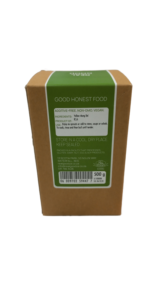 REAL GOOD - Yellow Mung Dal - 500g | One Life Health