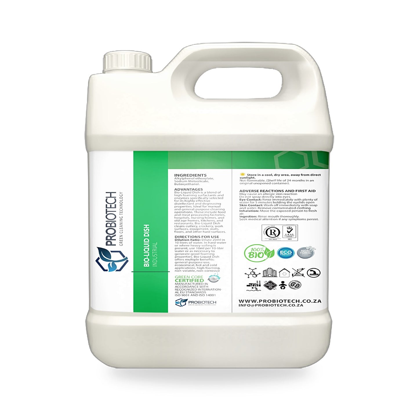 Probiotech Green Cleaning Technology - Bio-Liquid Dish 5L
