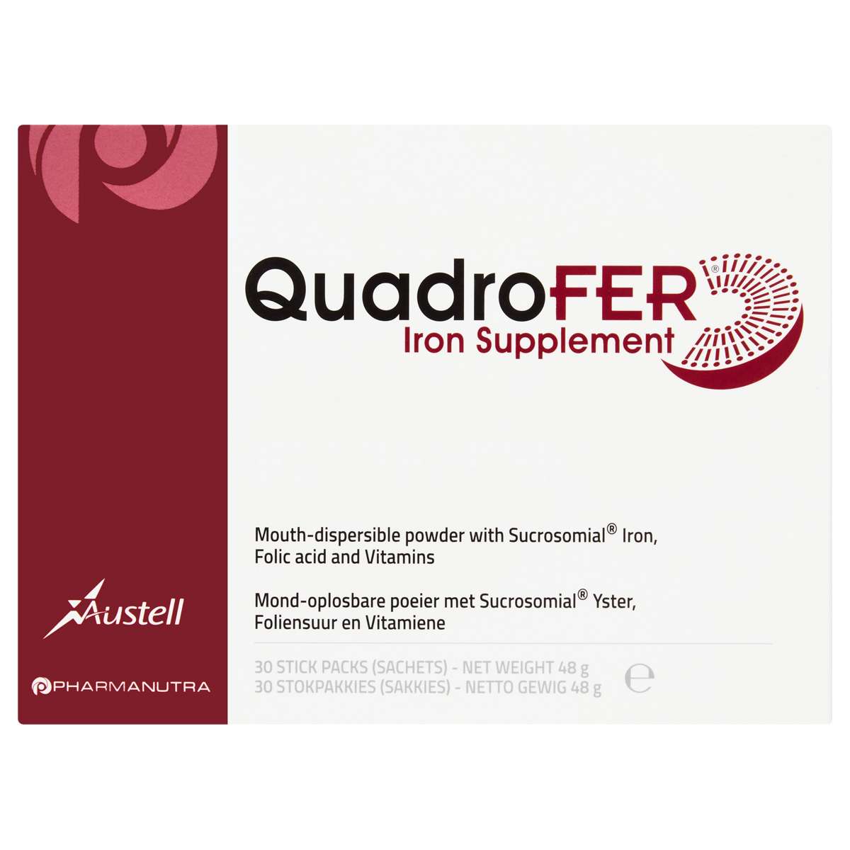 Austell Quadrofer Iron Supplement box of 30 sachets