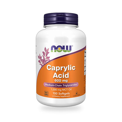 Now® - Caprylic Acid 600 Mg - 100 Softgels