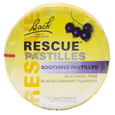 BACH - Rescue Soothing Pastilles Blackcurrant Flavour | One Life Health