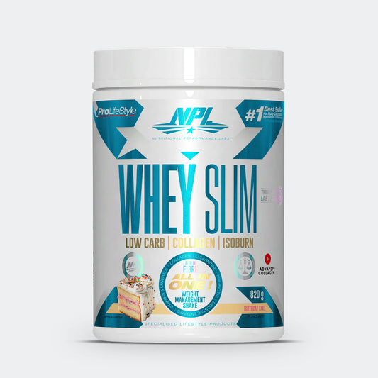 NPL - Whey Slim Birthday Cake - 820g | One Life Health