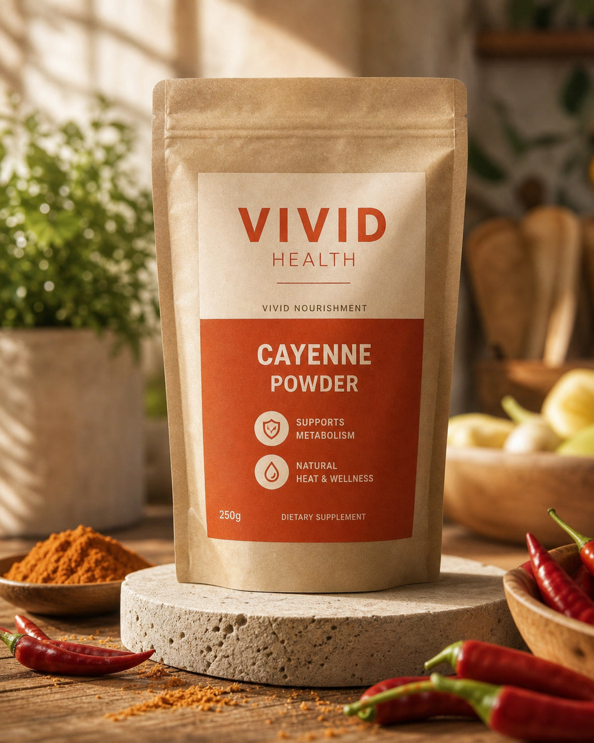 Vivid Health - Vivid Nourishment - Cayenne 250G