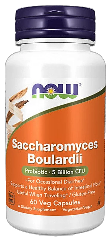 NOW® Saccharomyces Boulardii - 60 Veg Capsules