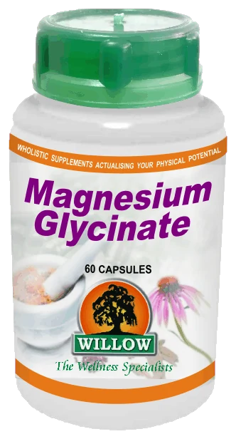 WILLOW - Magnesium Glycinate - 60 Capsules