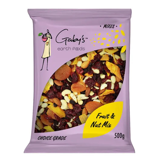 GABY'S EARTH FOODS - Fruit and Nut Mix - 500g | One Life Health