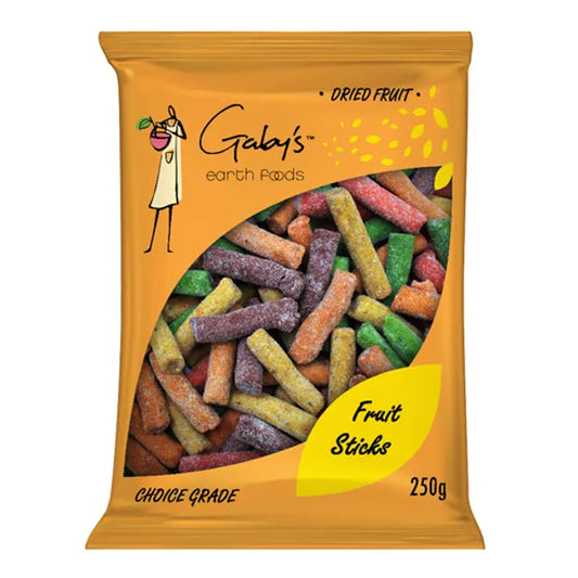 GABY'S EARTH FOODS - Fruit Sticks - 250g | One Life Health