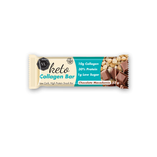 YOUTHFUL LIVING -  Keto Collagen Bar Chocolate Macadamia - 52g | One Life Health