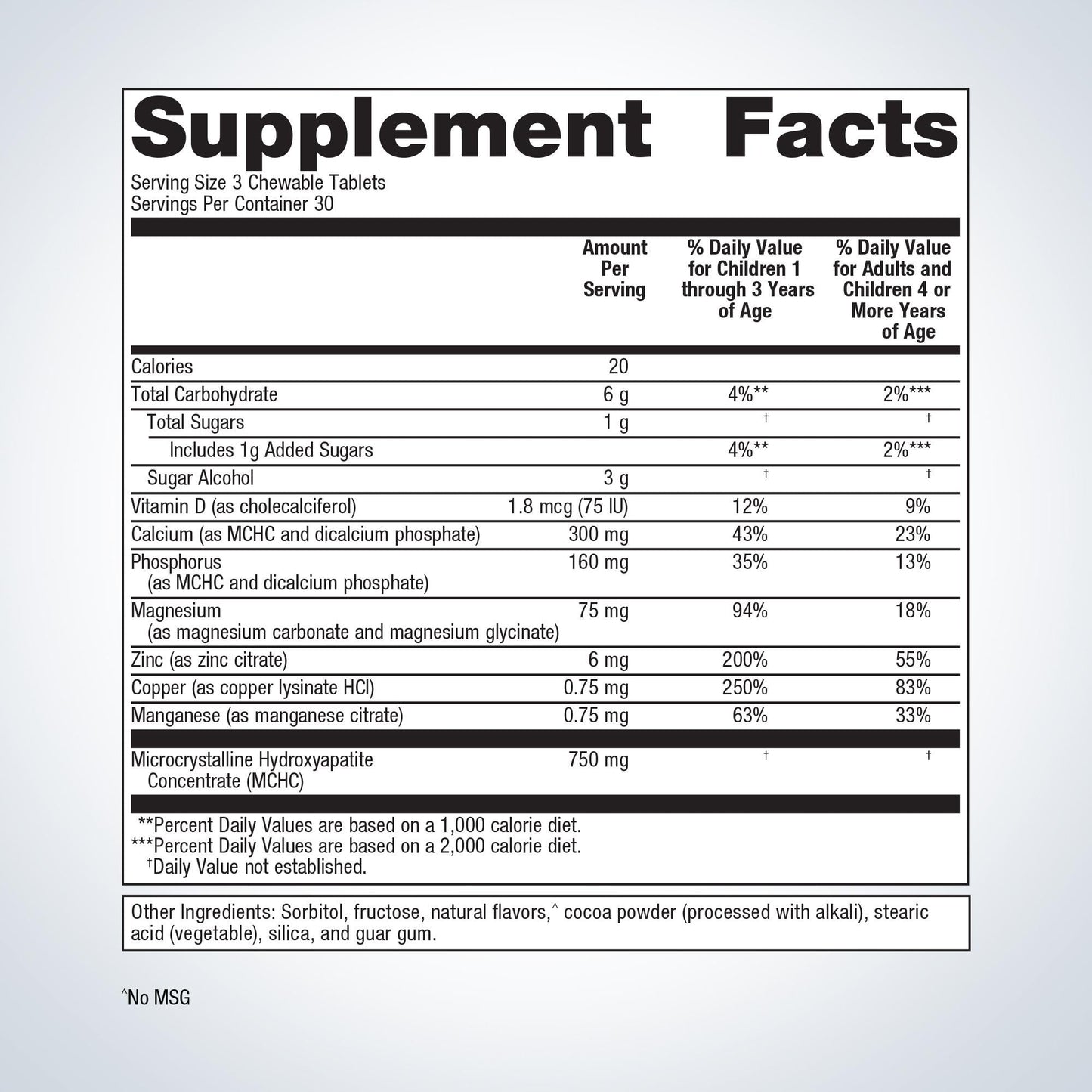 METAGENICS - Bone Builder - 90 Chewables | One Life Health