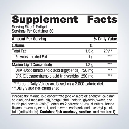 METAGENICS - OmegaGenics® Neuro 1000 - 60 Softgels | One Life Health