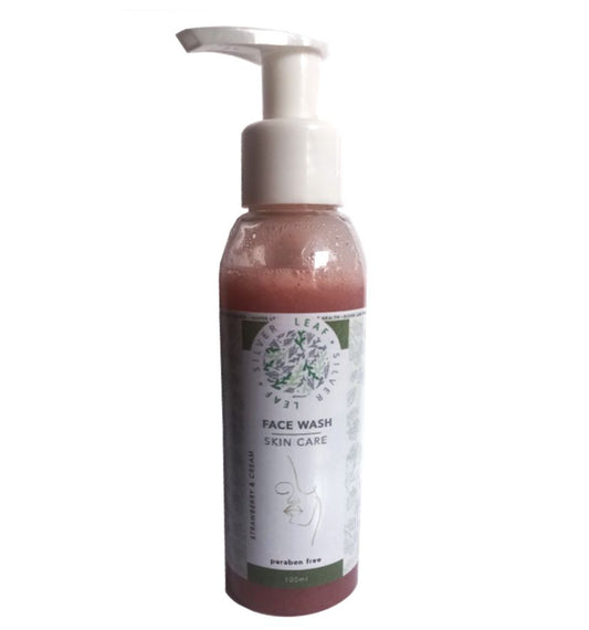 SILVER LEAF HEALTH - Face Wash Strawberries & Cream - 100ml | One Life Health