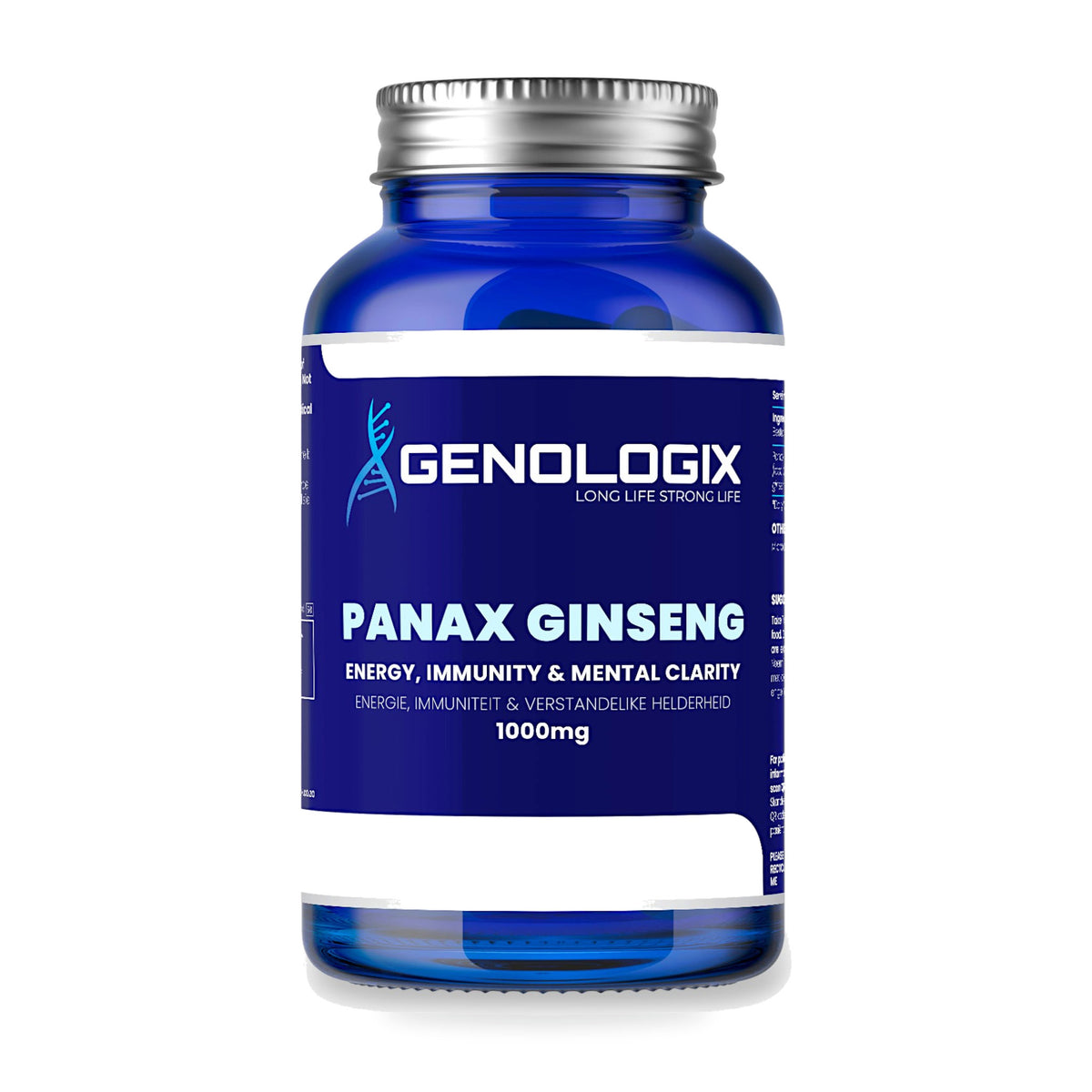 GENOLOGIX - Panax Ginseng 1000mg - 90 Veg Capsules | One Life Health