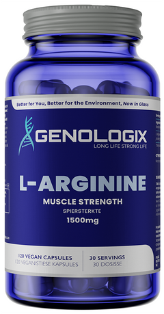 GENOLOGIX - L-Arginine 1500mg - 120 Veg Capsules
