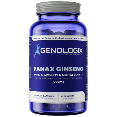 GENOLOGIX - Panax Ginseng 1000mg - 90 Veg Capsules | One Life Health