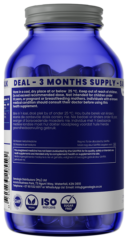 GENOLOGIX - Lions Mane Mushroom 1000mg BULK - 270 Veg Capsules | One Life Health